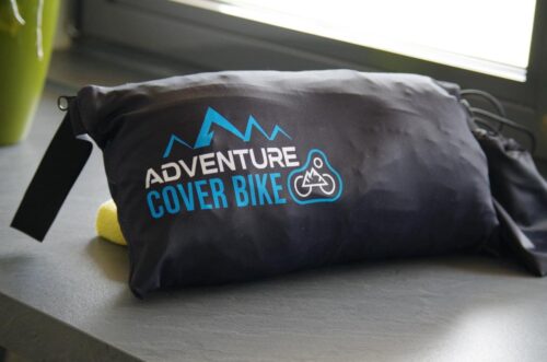 Pochette de rangement intégrée à la housse pour vélos ADVENTURE COVER BIKE