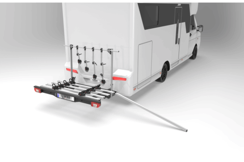 Porte-vélos pour camping-car Vario avec rampe de chargement