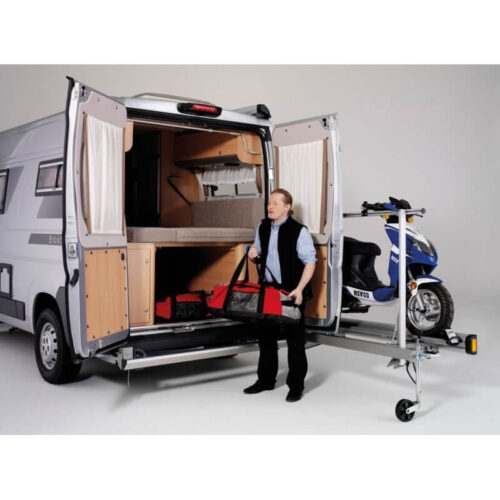 Porte-motos pour fourgons Agito 1 Porte-motos pour fourgons Agito 1 avec roue jockey