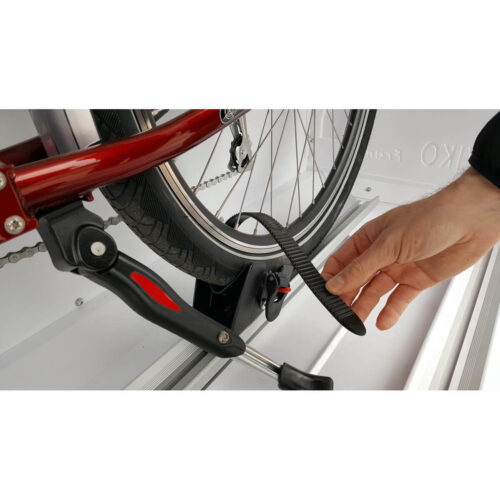 Sangle à cliquet pour arrimage des vélos dans le coffre Cargo Box 3XL