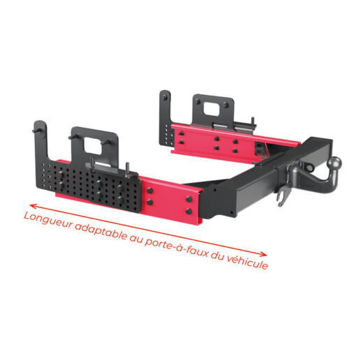 Attache-remorque pour Renault Master 4 XDD avec longueur adaptable au porte-à-faux du véhicule