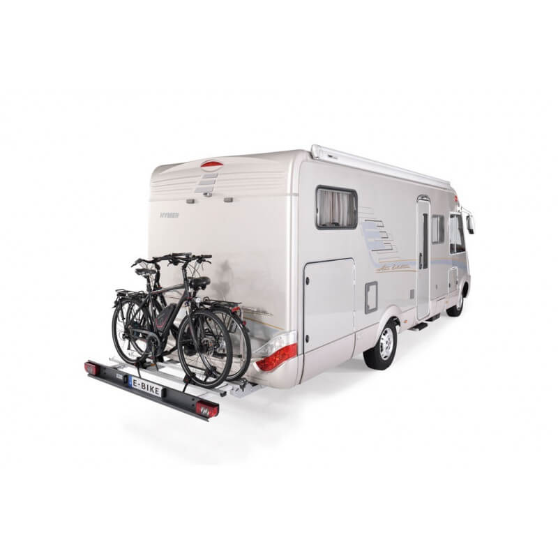 Porte-vélos pour camping-car E-Bike Porte-vélos pour camping-car E-Bike avec 2 VAE chargés