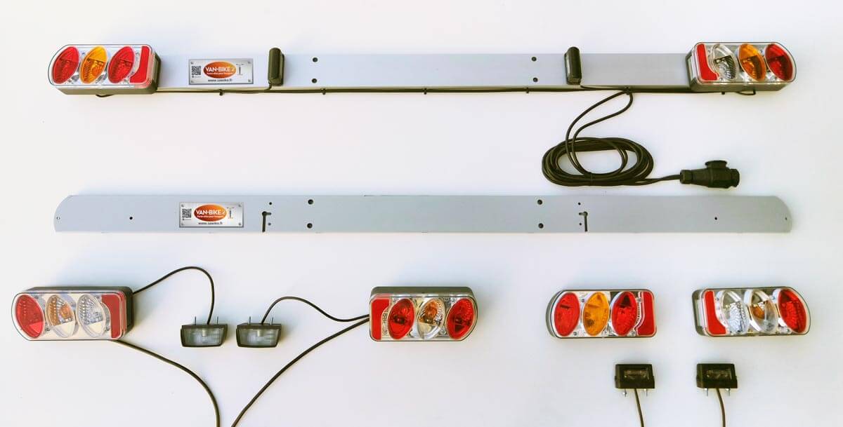 Bandeaux de feux à ampoules pour porte-vélos VAN-BIKE