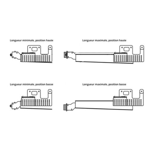 Configurations rallonges pour attache-remorque Renault Master 4 XDD