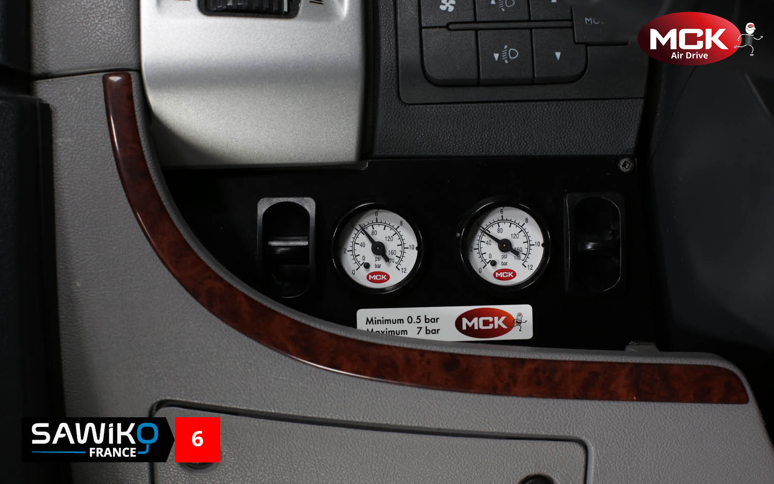 Panneau de commande des suspensions pneumatiques AirDrive