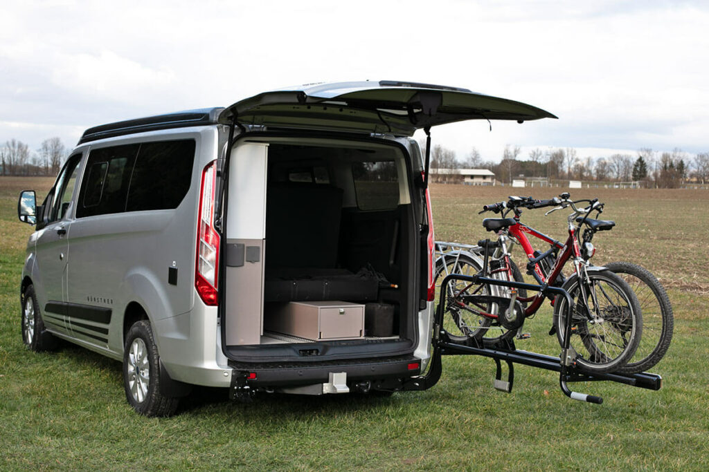 VAN-BIKE 3 bike carrier for Ford Custom for 2 electric bikes