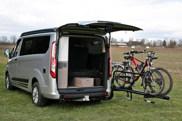 Porte-vélos VAN-BIKE 3 pour Ford Custom pour 2 vélos électriques