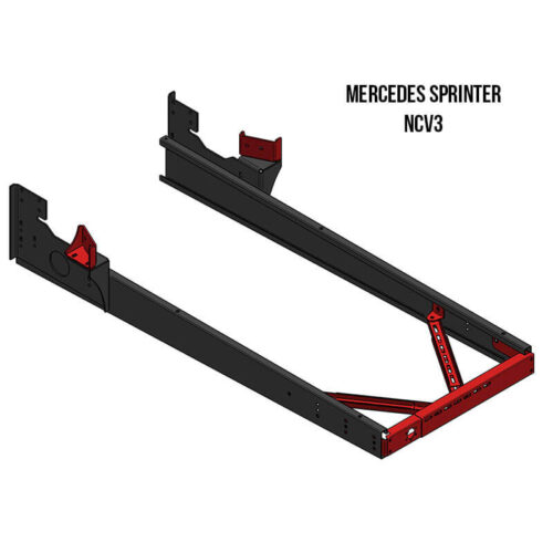 Rallonge de châssis Mercedes Sprinter NCV3 pour porte-moto et vélos