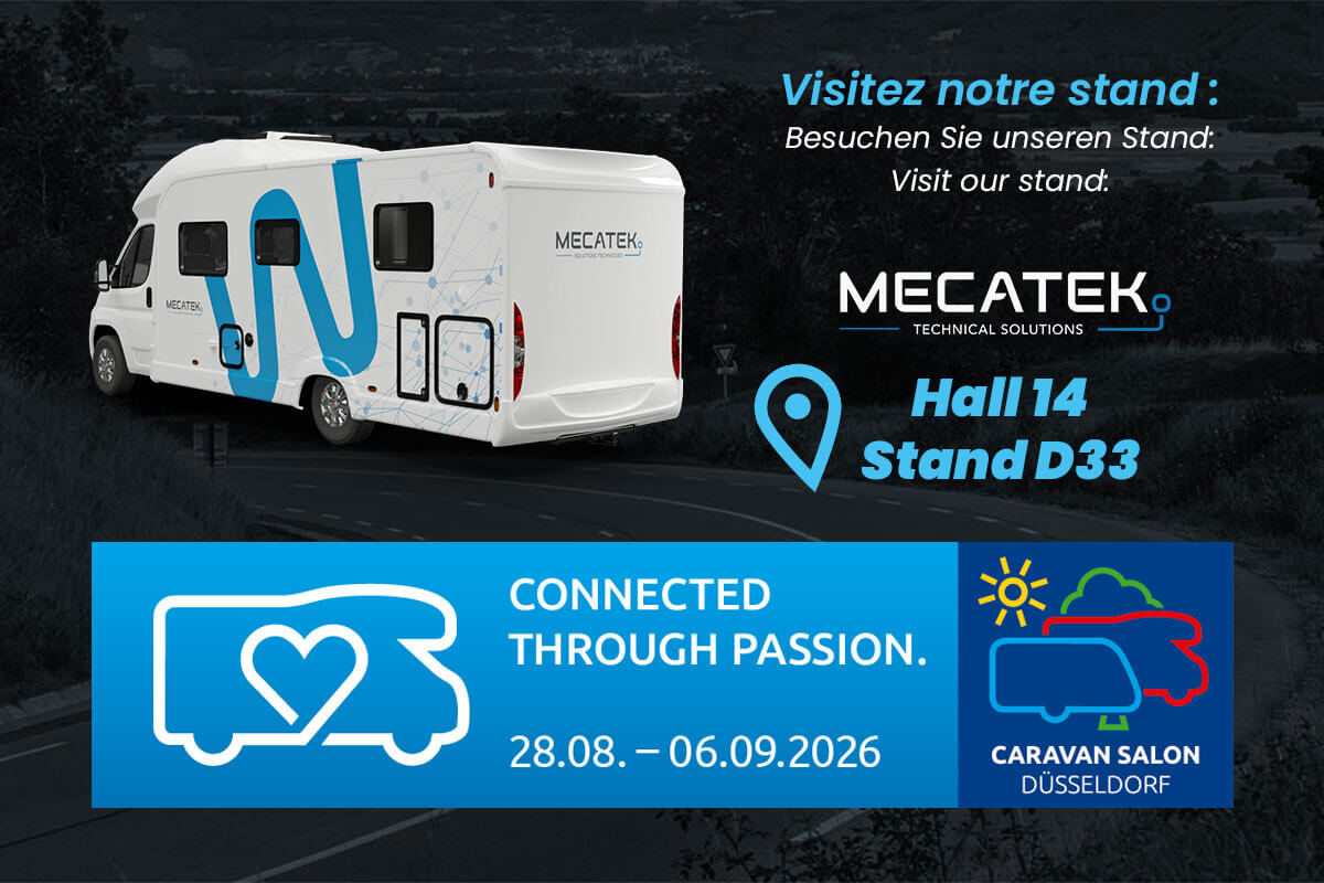 Mecatek au CARAVAN SALON à Düsseldorf du 28/08 au 06/09/26