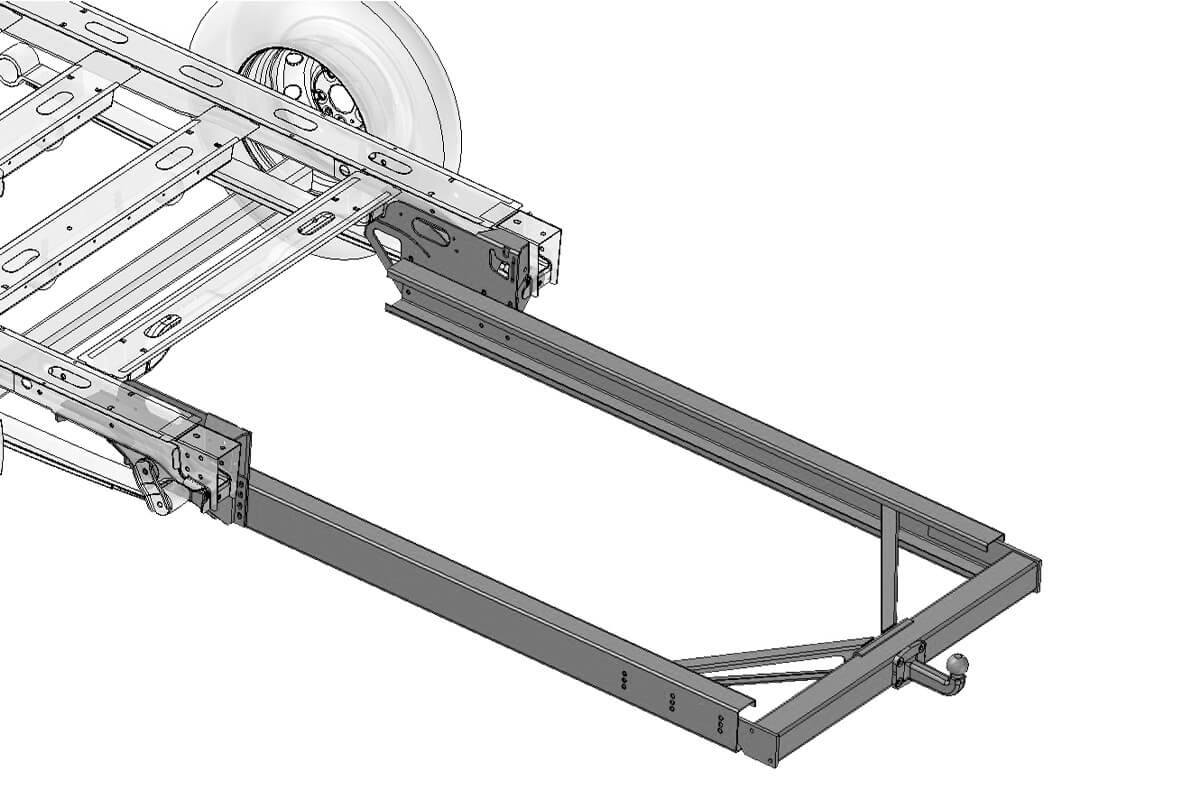 Towbar for motorhome with standard chassis under 3.5 T