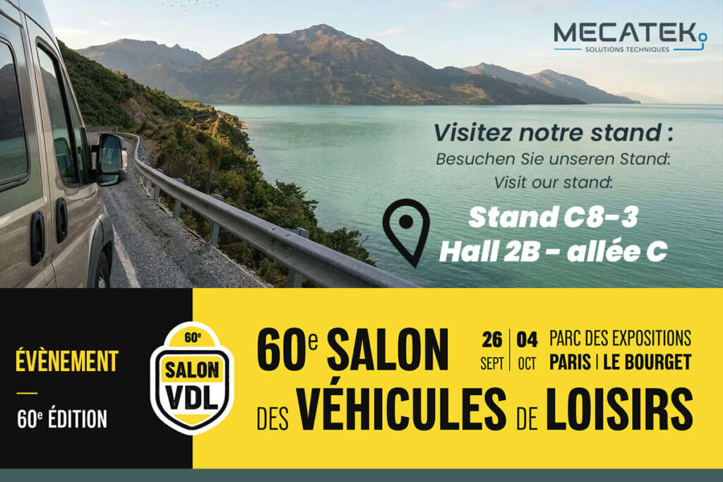 Mecatek au Salon des Véhicules de Loisirs à Paris-Le Bourget du 26/09 au 04/10/26