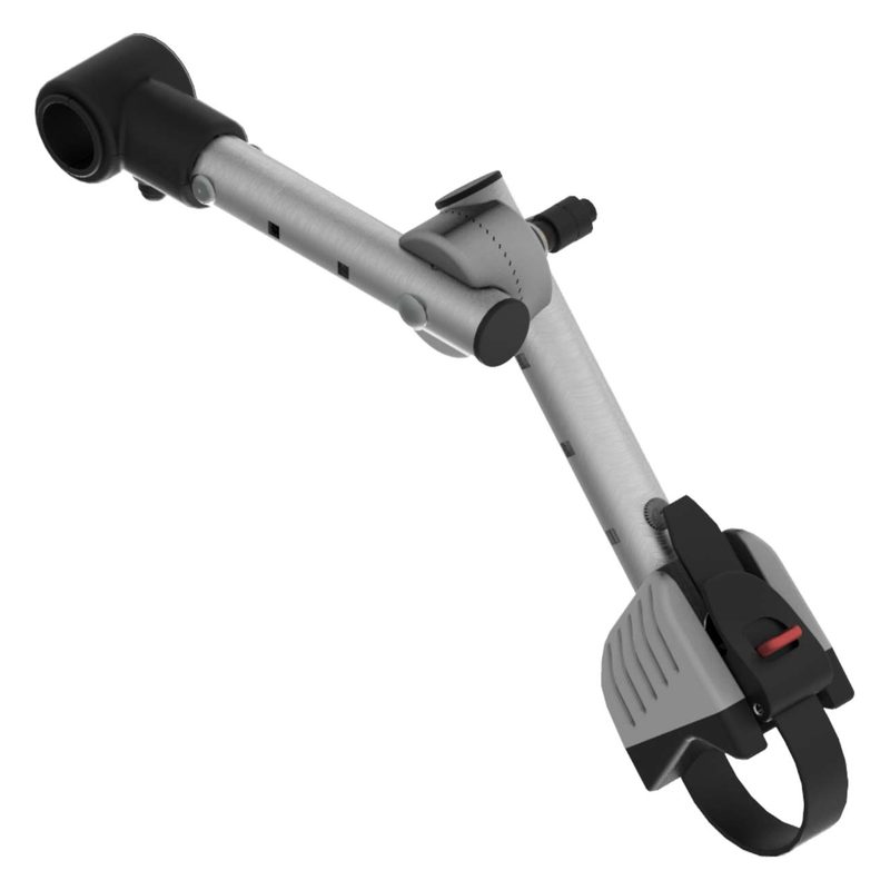 Bras de fixation court avec sangle crantée pour porte-vélo de camping-car